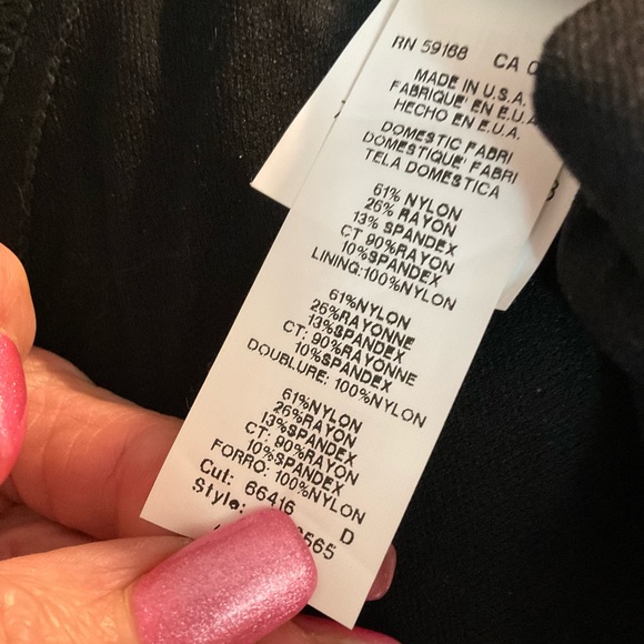 Karen Kane Long Fitted Sleeveless, Lace, Dress in BLACK. Size S NWT’S - Picture 4 of 9